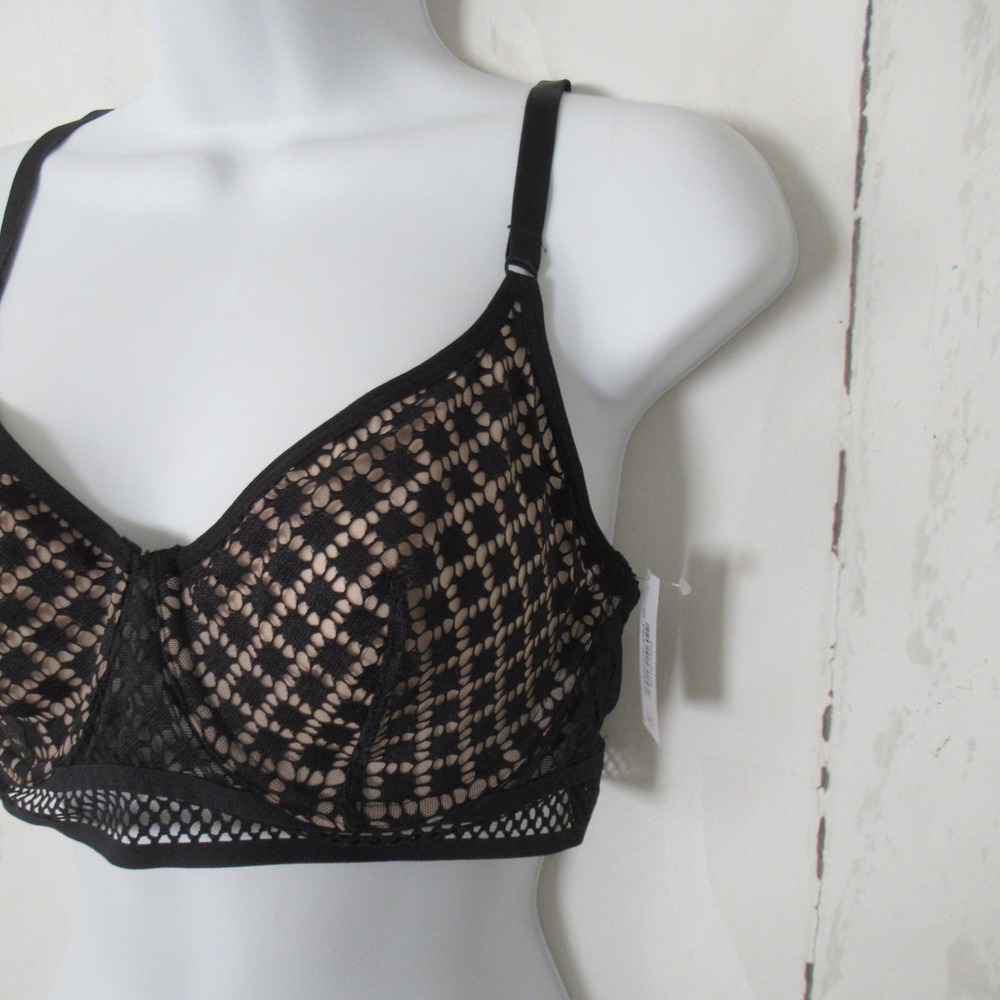 New Adore Me Bra 34D Black Tatum Full Coverage Underwire Back Closure - Picture 3 of 8